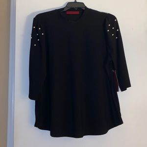 Love Scarlett High Neck Top with Pearls